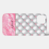 Coques Case-Mate iPhone Boule De Glam Chic Rose Luxe Moderne (Verso (horizontal))