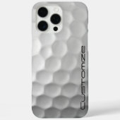 Coques Case-Mate iPhone Boule de golf avec texte personnalisé (Verso)