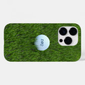 Coques Case-Mate iPhone Boule de golf papa de Golfer dans le Monogramme ro (Verso (horizontal))