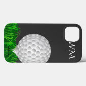 Coques Case-Mate iPhone Boule de golf, personnalisée, golf (Verso (horizontal))