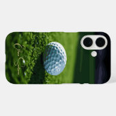 Coques Case-Mate iPhone Boule de golf sur l'herbe (Verso (horizontal))