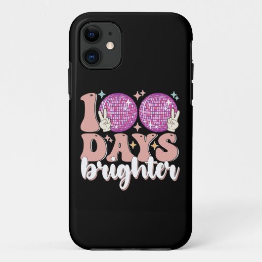 Coques Case-Mate iPhone Boule disco 100 jours plus lumineuse 100e jour d'é (Dos)