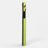 Coques Case-Mate iPhone Boule jaune du base-ball (Dos/Droite)