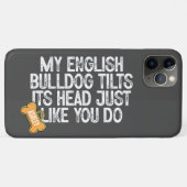 Coques Case-Mate iPhone Bouledogue Anglais Tête penchée Citation drôle Pa (Dos (Horizontal))