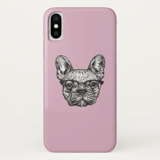 Coques Case-Mate iPhone Bouledogue de hippie (Dos)