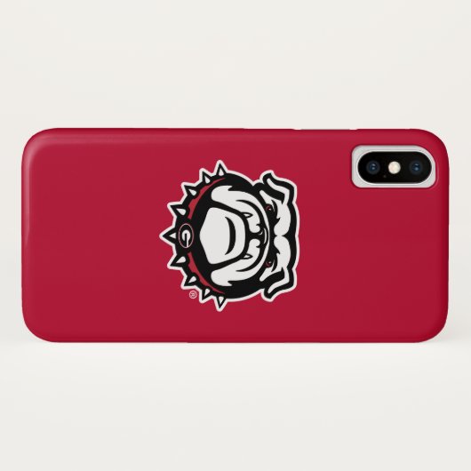 Coques Case-Mate iPhone Bouledogue de la Géorgie (Dos (Horizontal))