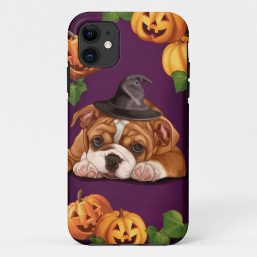 Coques Case-Mate iPhone Bouledogue de l'anglais de Halloween (Dos)