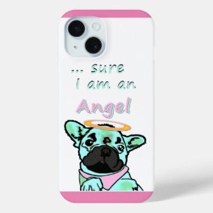 Coque Pour iPhone 15 Bouledogue français ange Bouledogue Français