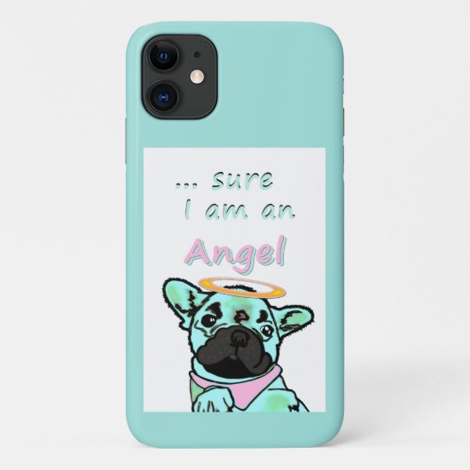 Coques Case-Mate iPhone Bouledogue français ange French Bulldog (Dos)