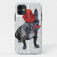 Bouledogue français avec le casquette et la