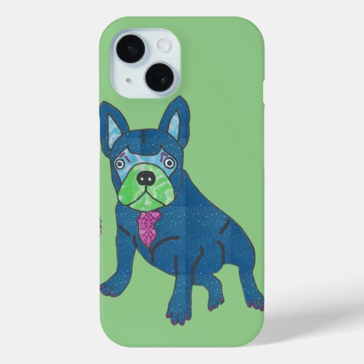 Coques Case-Mate iPhone Bouledogue français Cartoon (Verso)