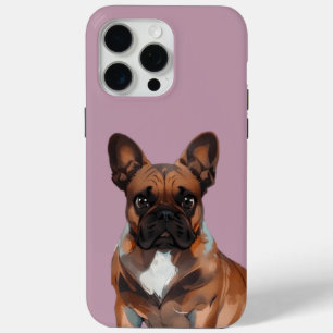 Coque iPhone 15 Pro Max Bouledogue français Cartoon French Bulldog