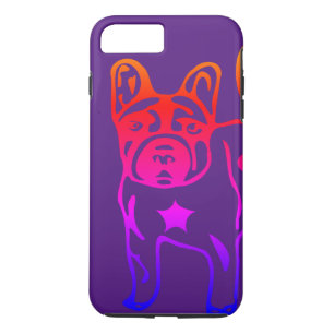 Case-Mate iPhone Case Bouledogue français cœur néon French Bulldog