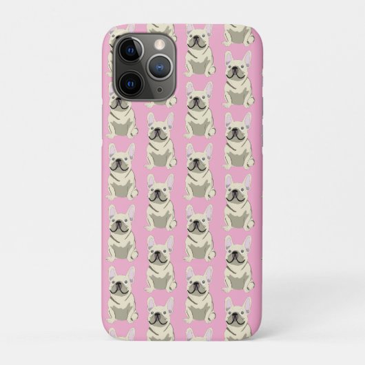 Coques Case-Mate iPhone Bouledogue Français crème (Dos)