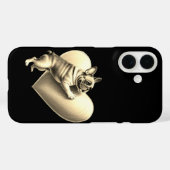 Coques Case-Mate iPhone Bouledogue Français Je t'aime (Verso (horizontal))