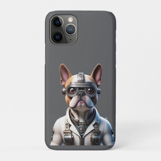 Coques Case-Mate iPhone Bouledogue français Robot Fête des Pères (Dos)