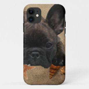 Coque iPhone 11 Bouledogue français sur la plage Bouledogue frança