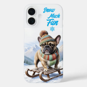 Coques iPhone 16 Bouledogue français traîneau French Bulldog