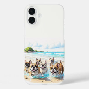 Coques iPhone 16 Plus Bouledogues français Meute de Bouledogues français