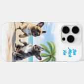 Coques Case-Mate iPhone Bouledogues français Plage Bouledogue Français (Verso (horizontal))