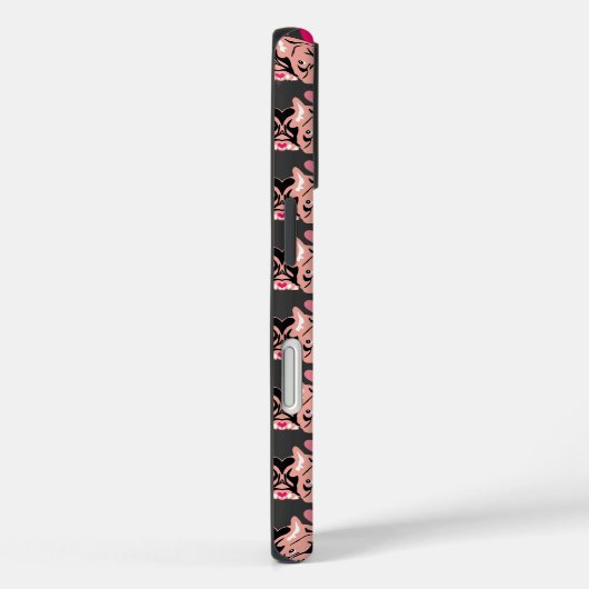 Coques Case-Mate iPhone Bouledogues roses (Verso / Droite)