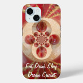 Coques Case-Mate iPhone Boules de cricket rouge Art Abstrait Design d'impr (Verso)