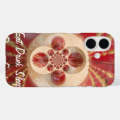 Coques Case-Mate iPhone Boules de cricket rouge Art Abstrait Design d'impr (Verso (horizontal))
