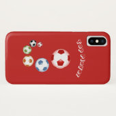 Coques Case-Mate iPhone Boules de football du joueur supérieur (Dos (Horizontal))