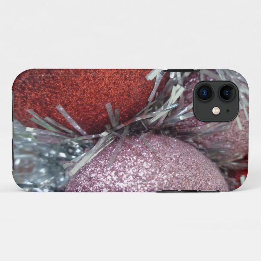 Coques Case-Mate iPhone Boules de Noël (Dos (Horizontal))