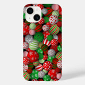 Coques Case-Mate iPhone Boules de Noël 3D (Verso)