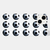 Coques Case-Mate iPhone Boules de soccer pop art (Verso (horizontal))