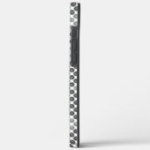 Coques Case-Mate iPhone Boules ou trous noirs à gris, carré croisé (Verso / Gauche)