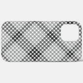 Coques Case-Mate iPhone Boules ou trous noirs à gris, carré croisé (Verso (horizontal))