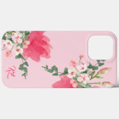Coques Case-Mate iPhone Bouquet aquarelle rose pâle (Verso (horizontal))