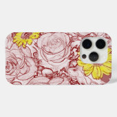 Coques Case-Mate iPhone Bouquet bordé de Terra Cotta (Verso (horizontal))