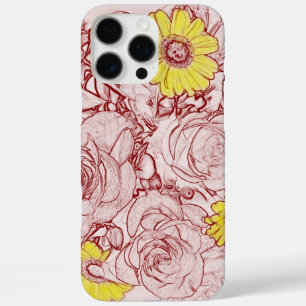Coques iPhone 16 Pro Max Bouquet bordé de terre cuite