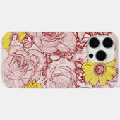 Coques Case-Mate iPhone Bouquet bordé de terre cuite (Verso (horizontal))