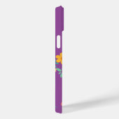 Coques Case-Mate iPhone Bouquet Daisy rétro en violet (Verso / Droite)