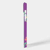 Coques Case-Mate iPhone Bouquet Daisy rétro en violet (Verso / Gauche)