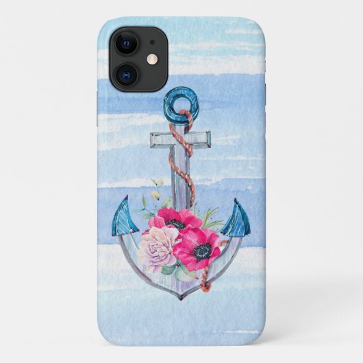 Coques Case-Mate iPhone bouquet d'ancre nautique (Dos)