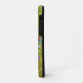Coques Case-Mate iPhone Bouquet de fleurs à l'aquarelle sur fond vert rust (Dos/Gauche)