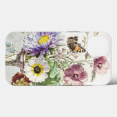 Coques Case-Mate iPhone Bouquet de fleurs à papillon (Verso (horizontal))