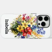 Coques Case-Mate iPhone Bouquet de fleurs assorties (Verso (horizontal))