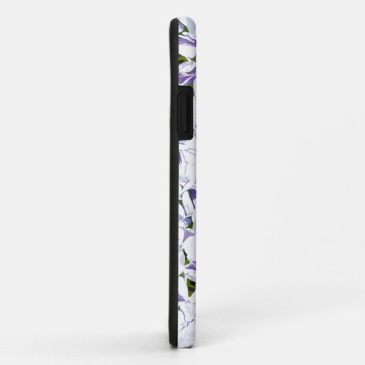 Coques Case-Mate iPhone Bouquet de fleurs d'aquarelle d'hydrangées. (Dos/Droite)