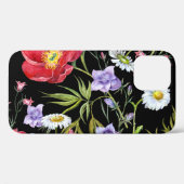 Coques Case-Mate iPhone Bouquet de fleurs d'aquarelle : Motif sans couture (Verso (horizontal))
