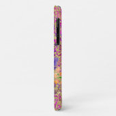 Coques Case-Mate iPhone Bouquet de fleurs d'aquarelle sur framboise rose (Dos/Gauche)