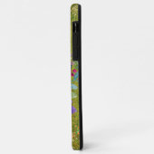 Coques Case-Mate iPhone Bouquet de fleurs d'aquarelle sur vert rustique (Dos/Gauche)