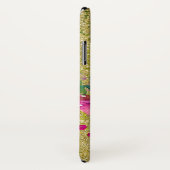 Coques Case-Mate iPhone Bouquet de fleurs d'aquarelle sur vert rustique (Dos/Droite)