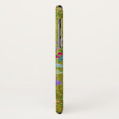 Coques Case-Mate iPhone Bouquet de fleurs d'aquarelle sur vert rustique (Dos/Gauche)