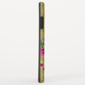 Coques Case-Mate iPhone Bouquet de fleurs d'aquarelle sur vert rustique (Dos/Droite)